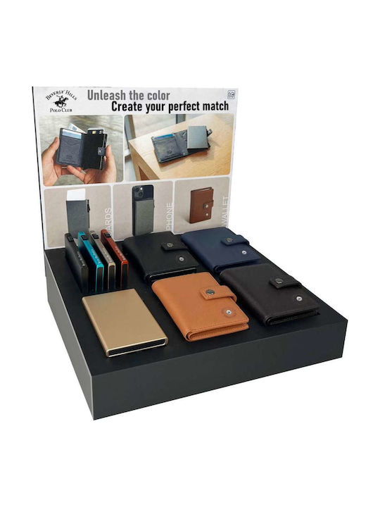 Men's Card Wallet with RFID Silver