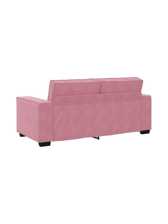 Two-Seater Velvet Pink Couch 180x78x84 cm
