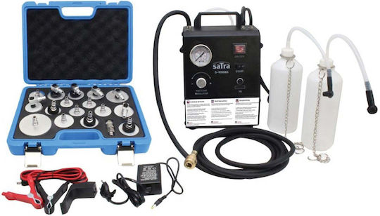 Dispozitiv Electric de Schimbare a Aerisirii Lichidelor de Frână 17 Adaptoare 0.6-3.0 Bar 12v/230v Sisteme Abs Esp Universal Satra
