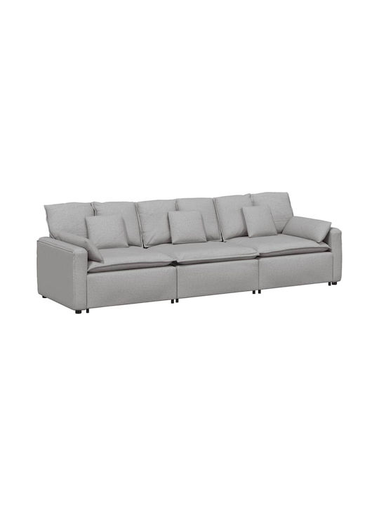 Canapea Patru Locuri Gri 324x105x64cm