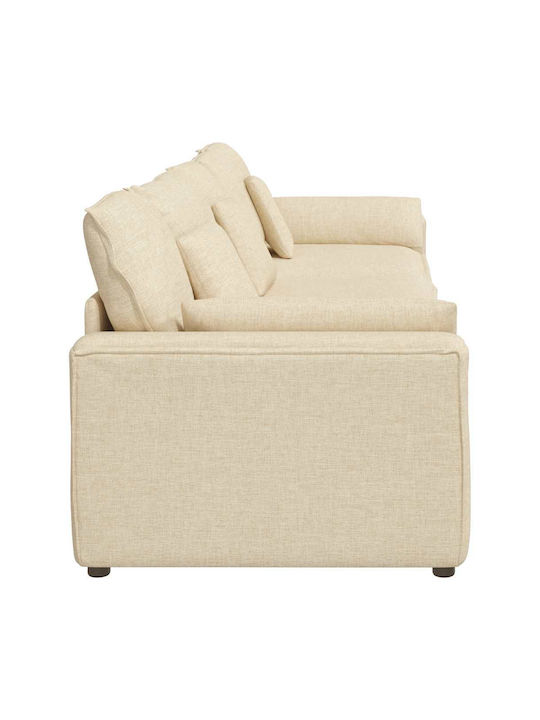 Vier Sitzer Sofa Beige 324x105x64cm