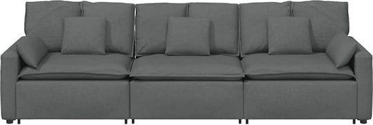 Canapea Patru Locuri Gri 324x105x64cm