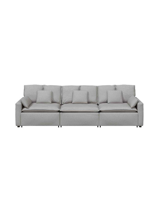 Canapea Patru Locuri Gri 324x105x64cm