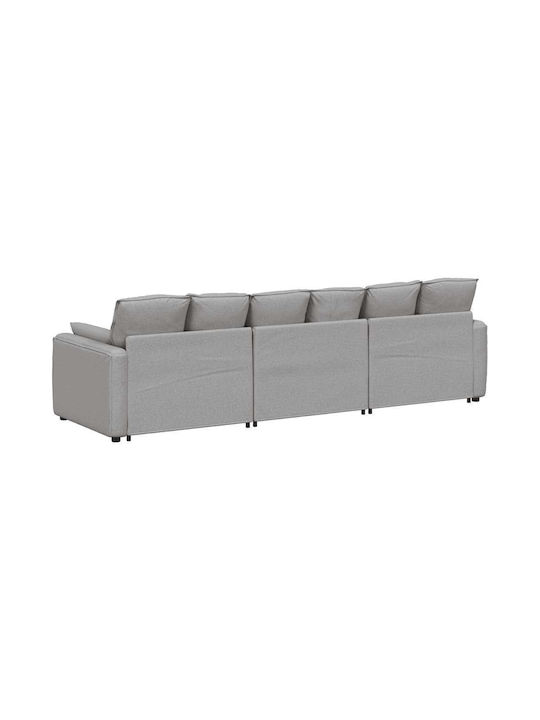 Canapea Patru Locuri Gri 324x105x64cm