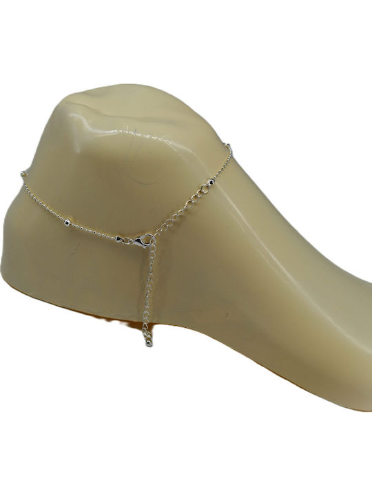 Elegant Αλυσίδα Ποδιού από Ασήμι 8cm