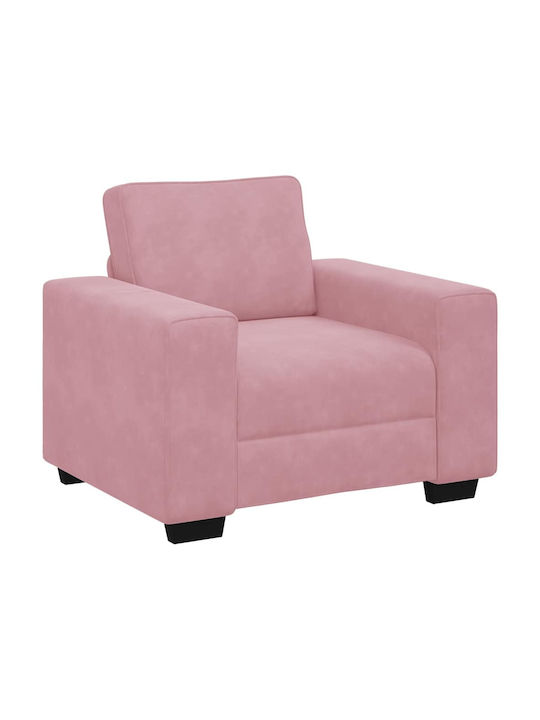 Sessel Samt Rosa 100x77x82cm