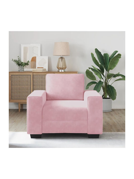 Sessel Samt Rosa 100x77x82cm