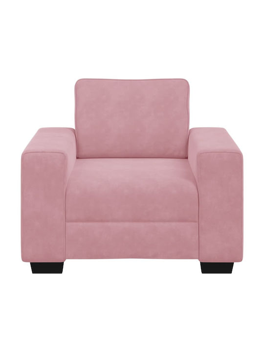 Sessel Samt Rosa 100x77x82cm