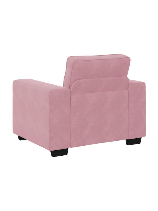 Sessel Samt Rosa 100x77x82cm