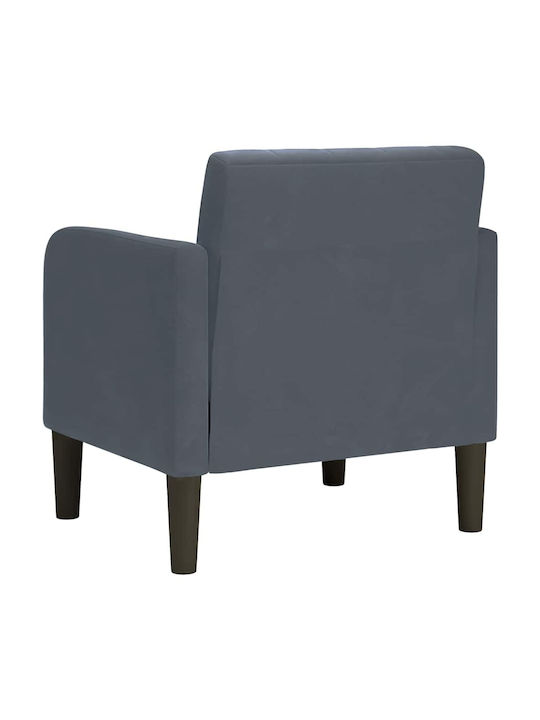 Scaun De Relaxare Întunecat Din Catifea Gri Închis 68x68x70cm