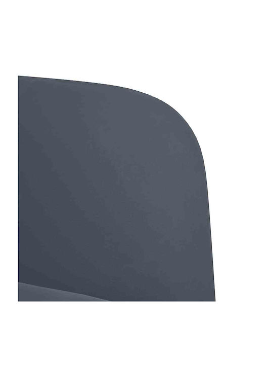 Scaun De Relaxare Întunecat Din Catifea Gri Închis 68x68x70cm