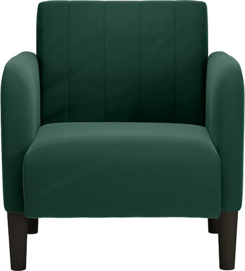 Sessel Samt Dunkelgrün 68x68x70cm