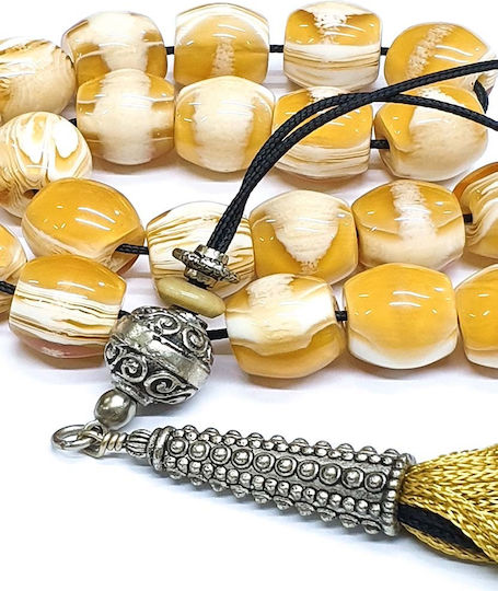 Roloi Komboloi Worry Beads with 23 Beads Made of Resin Length 37cm Multicolour