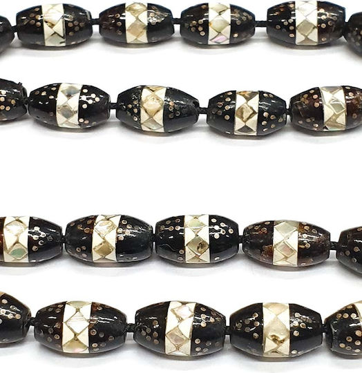 Roloi Komboloi Worry Beads with 27 Beads Made of Yusuri Length 27cm Multicolour