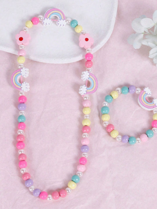 Little Rainbow Set Kids Multicolour Hair Ties 2 Pieces