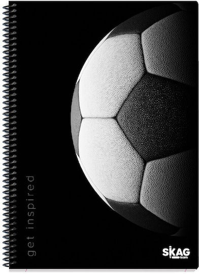 Skag Spiral Notebook Ruled B5 90 Sheets 3 Subjects