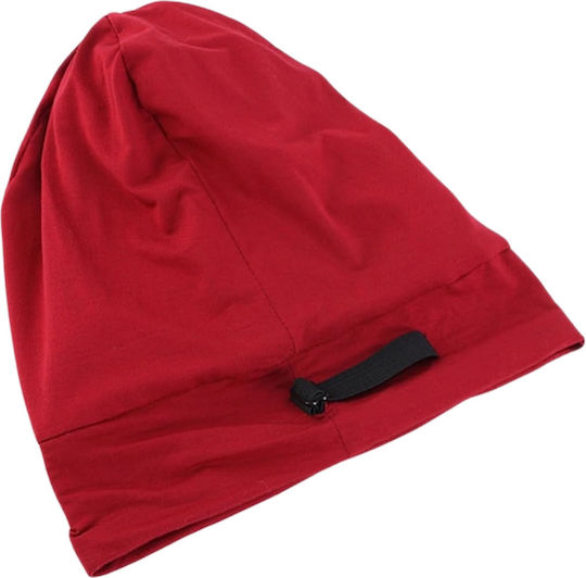 Turban Schlafmütze Baumwoll-Laken Satin Burgundisch