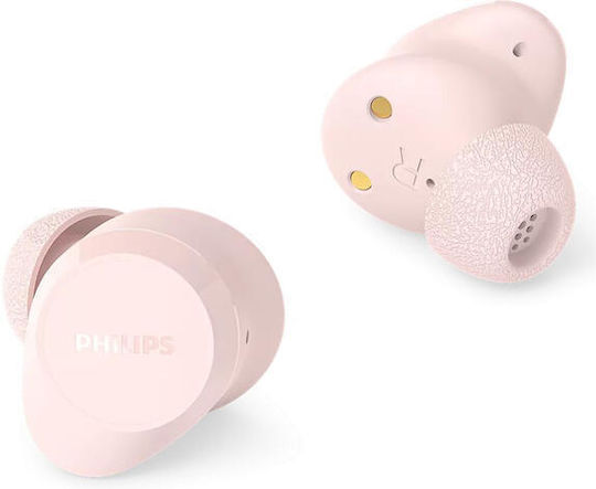 Philips TAT1300 In-ear Bluetooth Handsfree Ακουστικά με Αντοχή στον Ιδρώτα και Θήκη Φόρτισης Ροζ