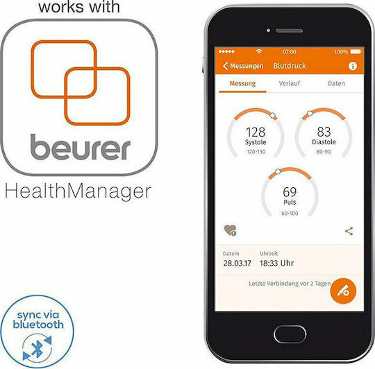 Tensiometru De Braț Bluetooth Beurer Bm 54 Bt