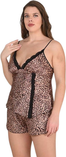 Women's Sexy Babydoll Set Plus Size 526 Primoda 1074 059 Animal