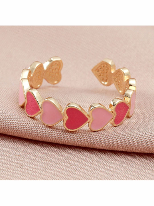 Gold Plated Kids Ring with Heart Design Opening RKID02 Gold Plated Kids Ring with Heart Design Opening RKID02