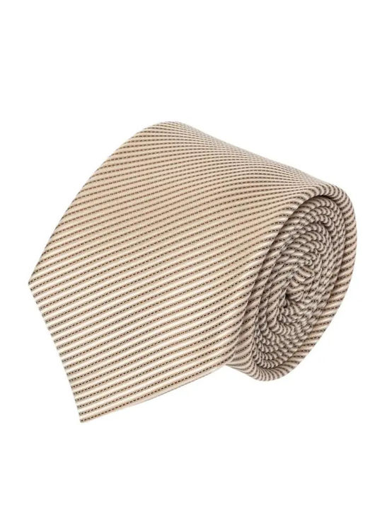 The Bostonians Acorn Men's Tie Printed in Beige Color