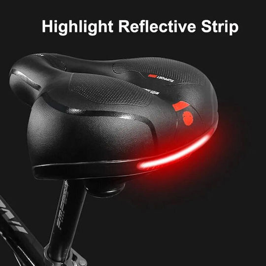 Schwarz Fahrradsattel