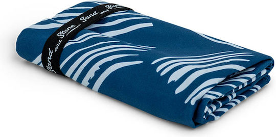 Easy Home Πετσέτα Microfiber Σώματος 200gr/m² Μπλε 150x70εκ.