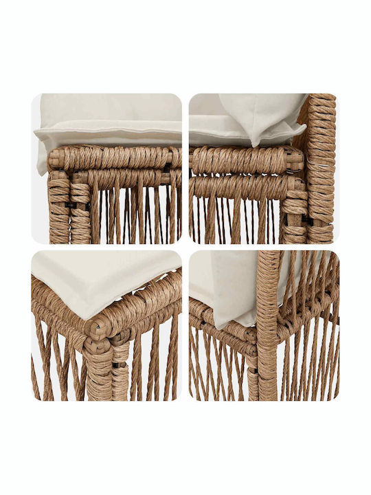 Τετραθέσιος Καναπές Εξωτερικού Χώρου Rattan