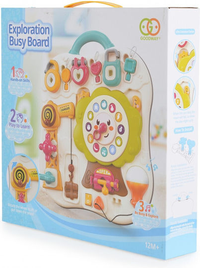 Moni Baby Educational Activity Board with Music for 12+ Months