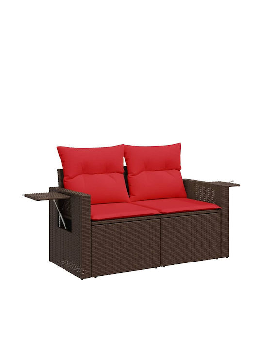 Set Camera De Zi Pentru Exterior 6 Piese Maro Cu Perne