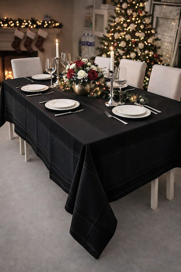 SteweHome Black Tablecloth 160x220cm