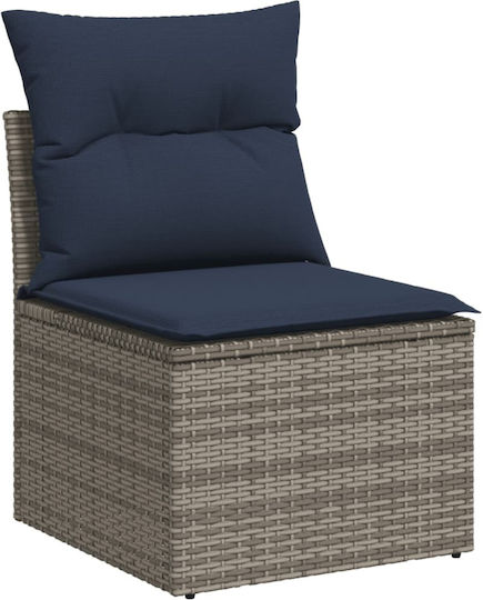 Garten- und Outdoor-Möbelsets 6 Stück Grau mit Kissen
