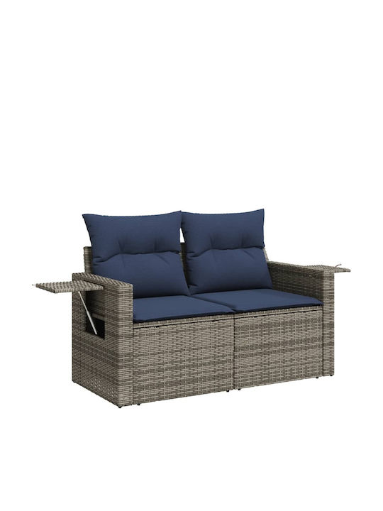 Garten- und Outdoor-Möbelsets 6 Stück Grau mit Kissen