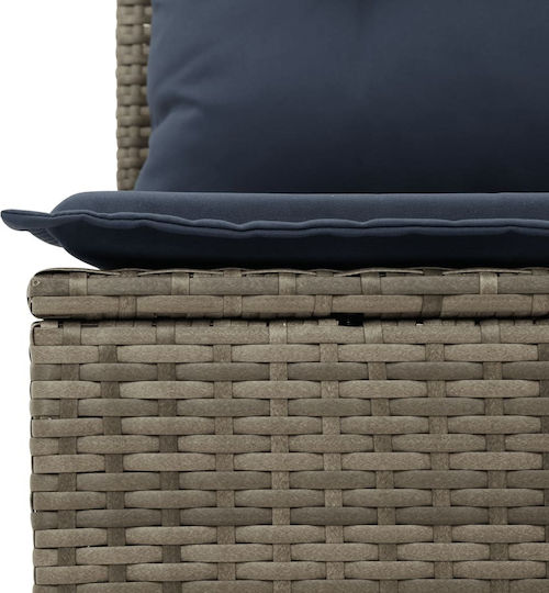 Garten- und Outdoor-Möbelsets 6 Stück Grau mit Kissen
