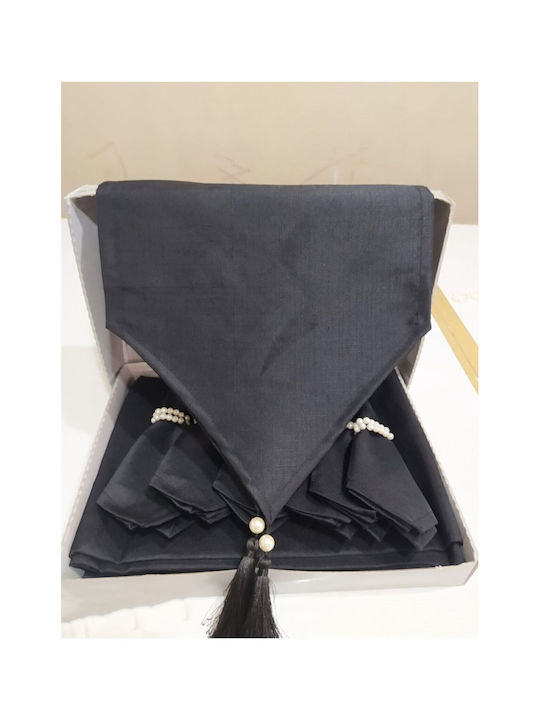 SteweHome SteweHome Tischdecken Set Schwarz 145x200cm