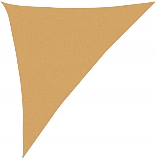 vidaXL Triangle Shade Sail Beige 4x5x5m 160gr/m²
