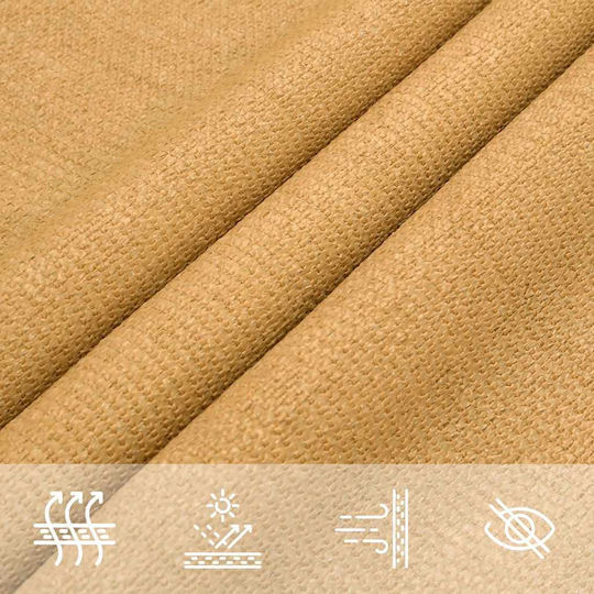 vidaXL Pânză Triunghiulară De Umbrire Bej 3m 160gr/m²