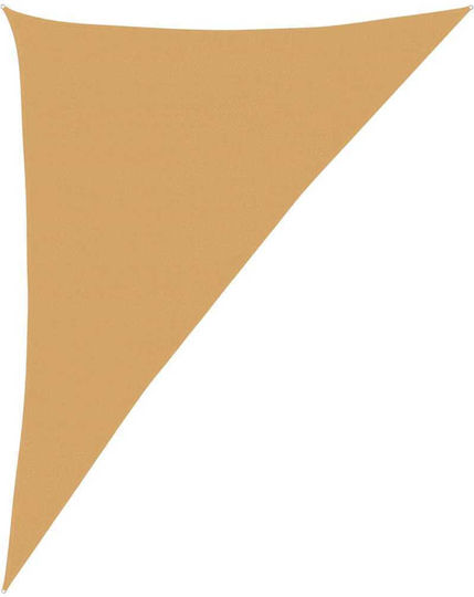 vidaXL Τρίγωνο Πανί Σκίασης Μπεζ 5x6.8x6.8m 160gr/m²