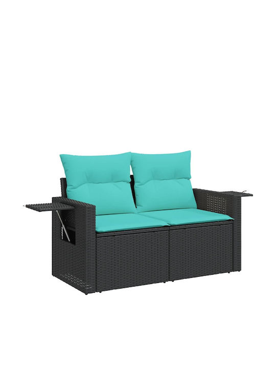 Outdoor Corner Sofa Rattan With Cushions 62x62x69cm