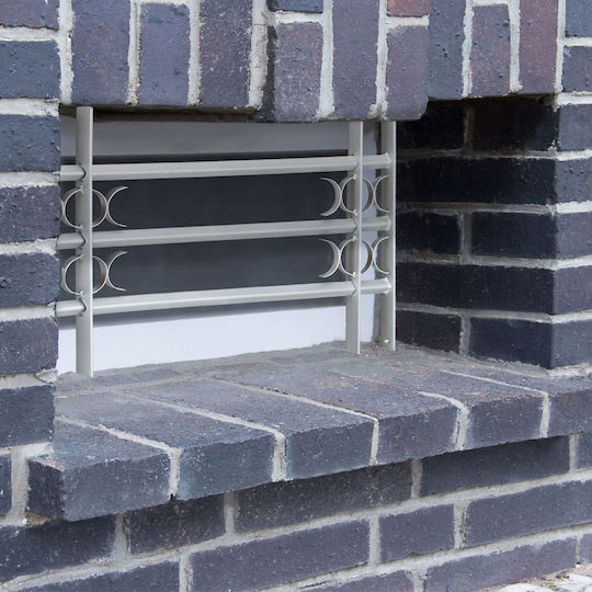 Security Grille Fittings Relaxdays Adjustable Painted Steel 30x45cm
