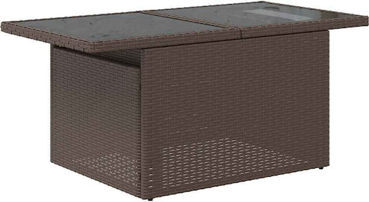 vidaXL Garden & Outdoor Furniture Sets Living Room Set 11 Pieces Brown with Pillows
