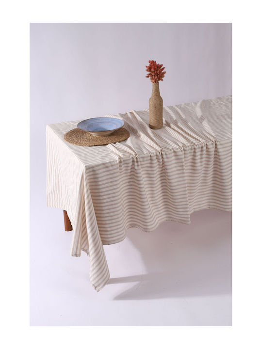 SteweHome SteweHome Baumwoll Tischtuch Gebreitet Braun 110x110cm