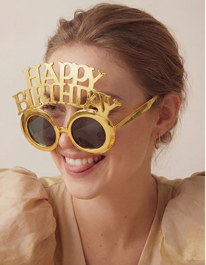 Brillen Happy Birthday Kunststoff Goldene