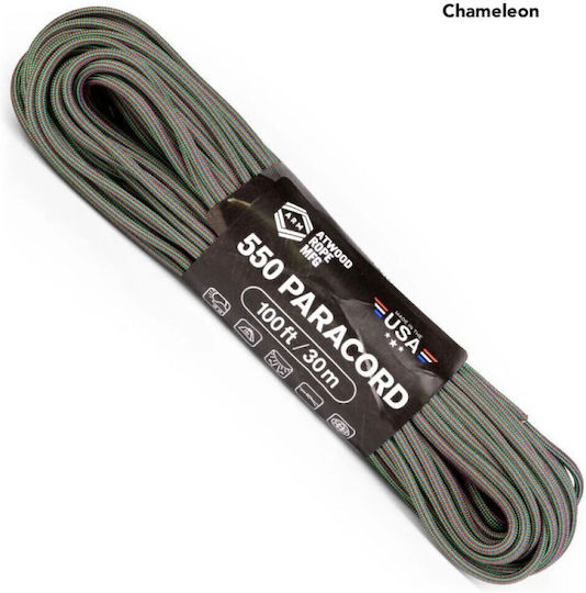 Atwood Rope Mfg Αρτάνη 550 Paracord 100 Ft Color Changing Patterns Phazer