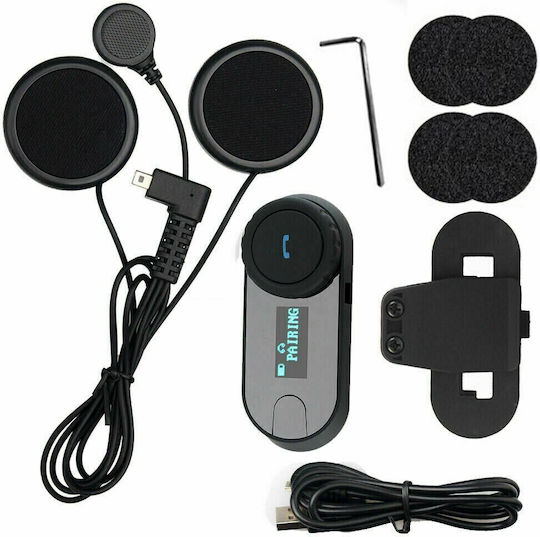 FreedConn T-COM SC Sistem de comunicare pentru motociclete cu un singur căști cu Bluetooth