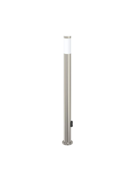 vidaXL Outdoor Small Post Floor Lamp 40W IP44 for E27 Bulb Silver