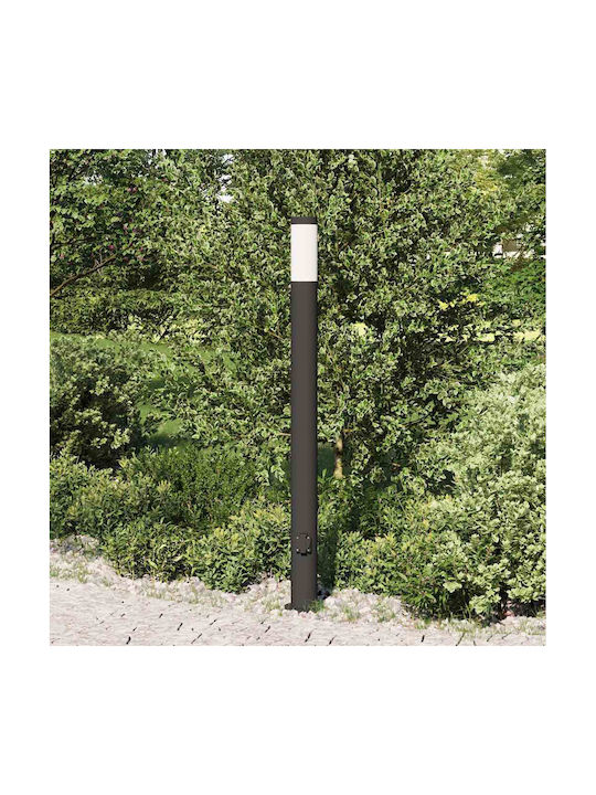 vidaXL Outdoor Small Post Floor Lamp 40W IP44 for E27 Socket Black