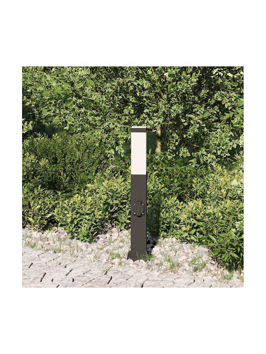 vidaXL Outdoor Small Post Floor Lamp 40W IP44 for E27 Socket Black