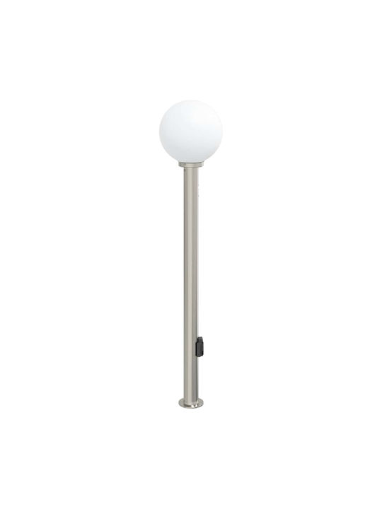 vidaXL Outdoor Small Post Floor Lamp 40W IP44 for E27 Bulb Silver